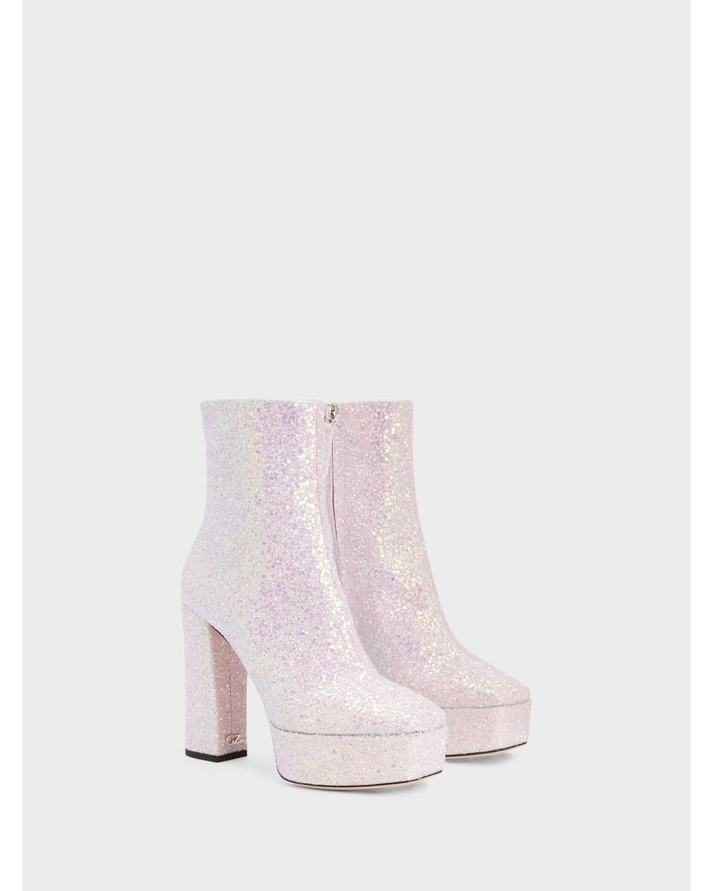 Giuseppe Zanotti Pink Morgana Glitter Bootie 120