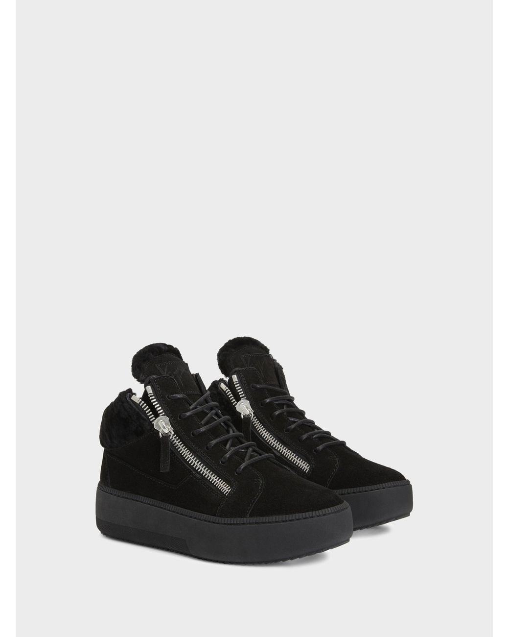 Giuseppe Zanotti Black Kriss Winter Sneakers