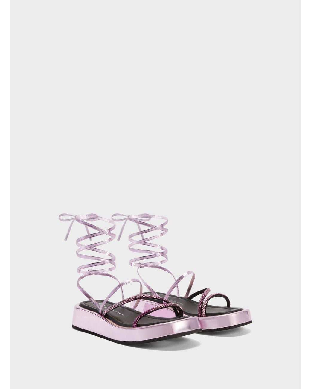 Giuseppe Zanotti Pink Melburne Laces Sandal