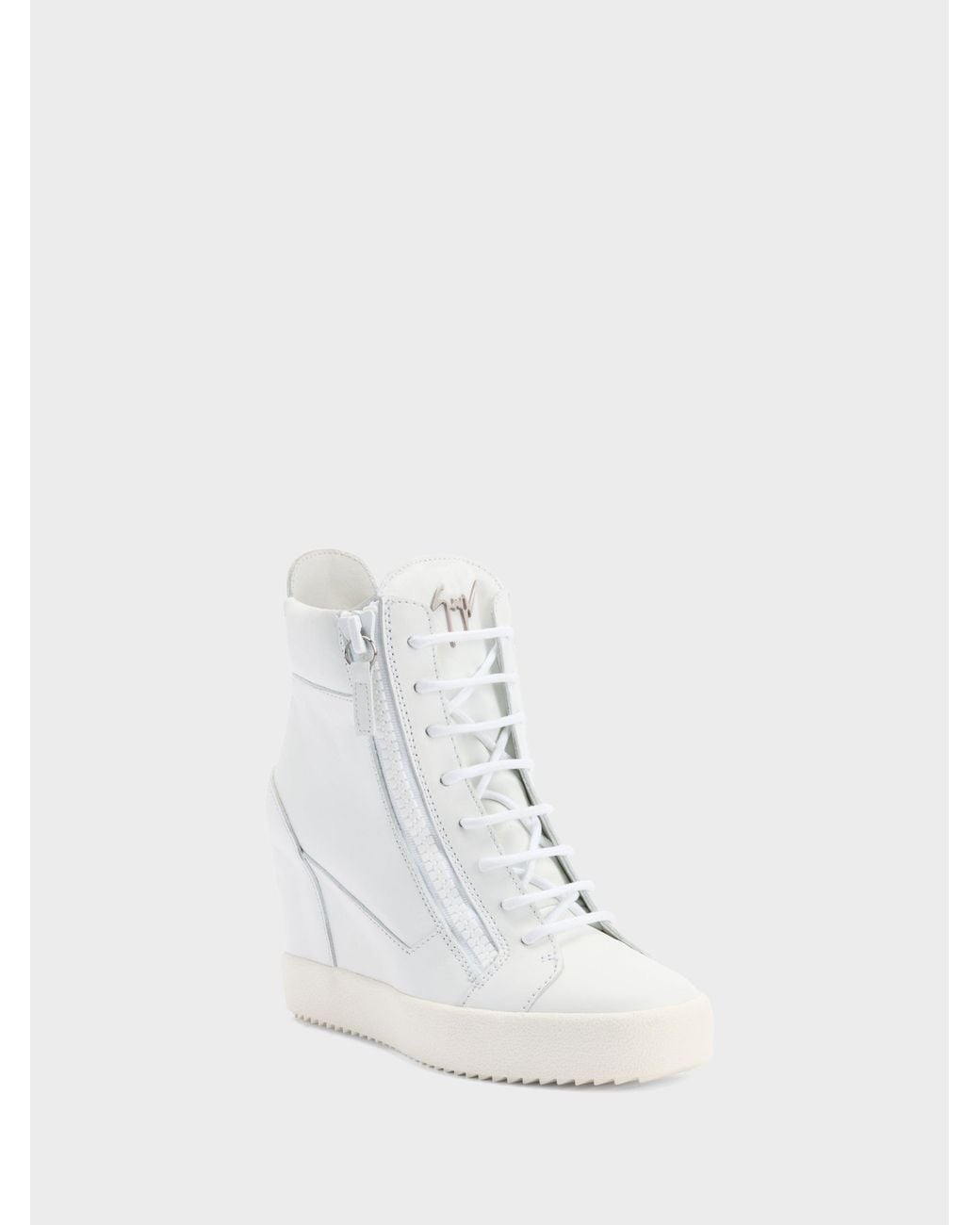 Giuseppe Zanotti White Addy Wedge