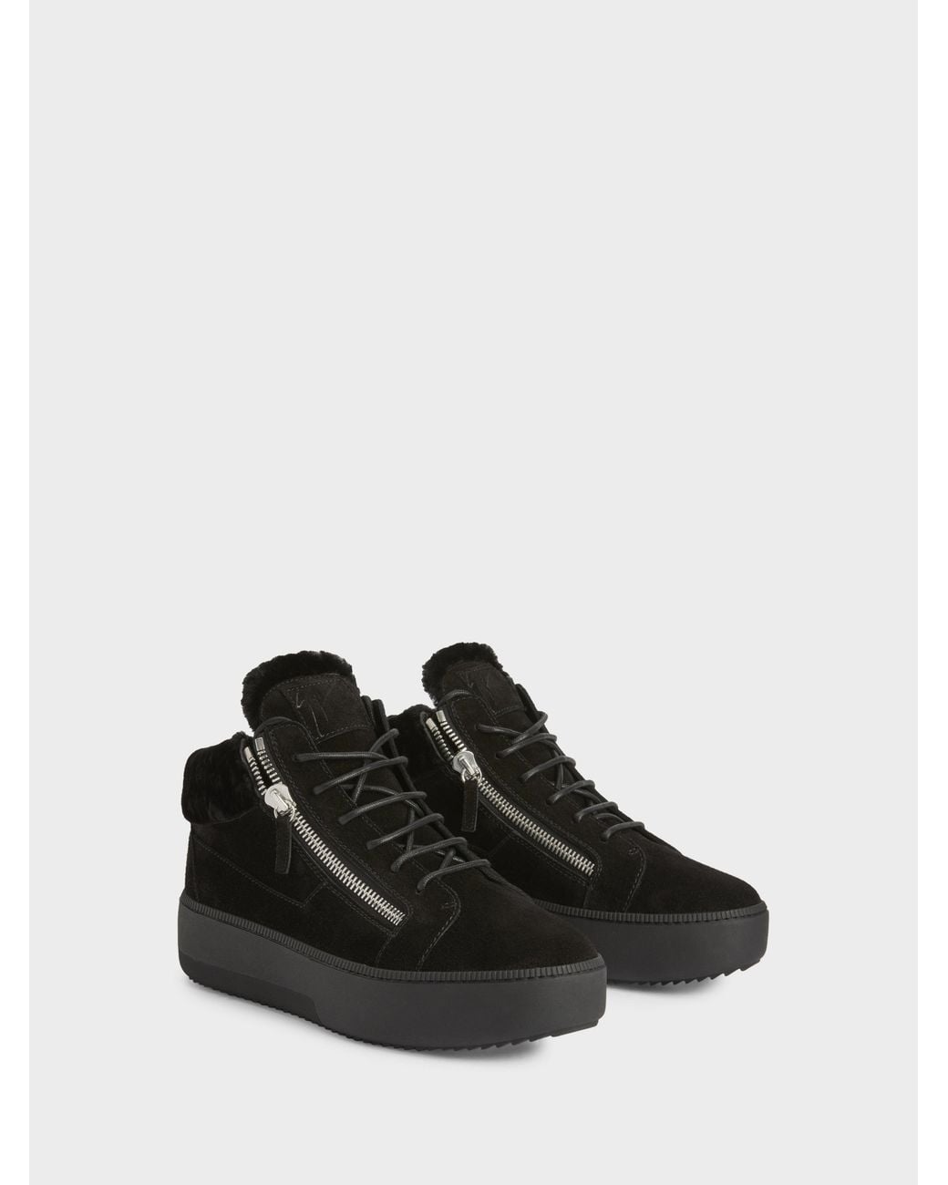 Giuseppe Zanotti Black Kriss Mid Top for men