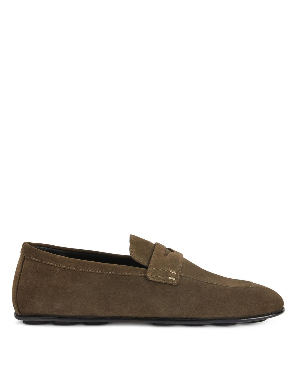 Giuseppe Zanotti Brown Cristophe Suede Loafers for men