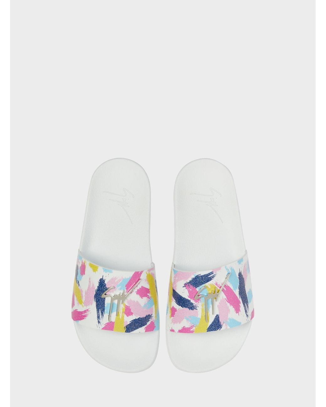 Giuseppe Zanotti White Brett Slide