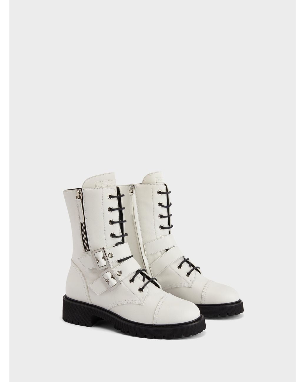 Giuseppe Zanotti White Urban Biker