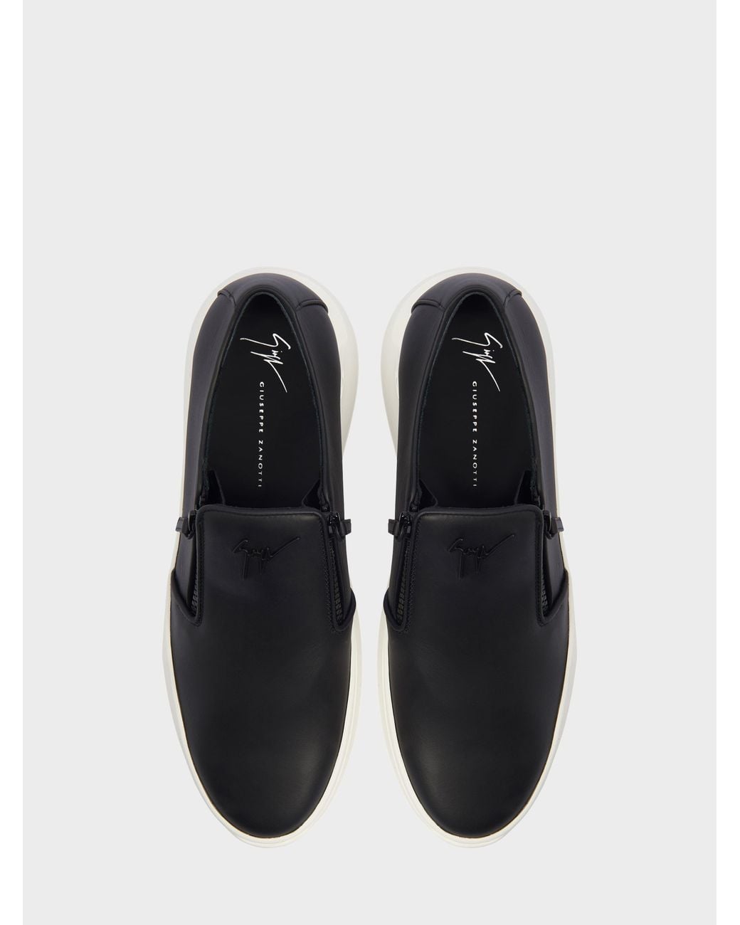 Giuseppe Zanotti White Conley Zip Loafer for men