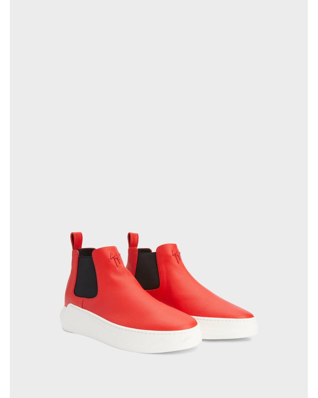 Giuseppe Zanotti Red Conley High Bootie for men
