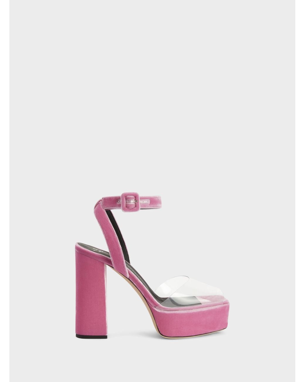 Giuseppe Zanotti Pink New Betty Plexi Sandal 120