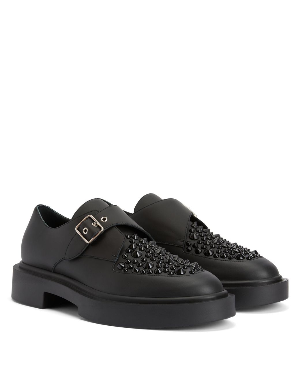 Giuseppe Zanotti Black Adric Studs for men