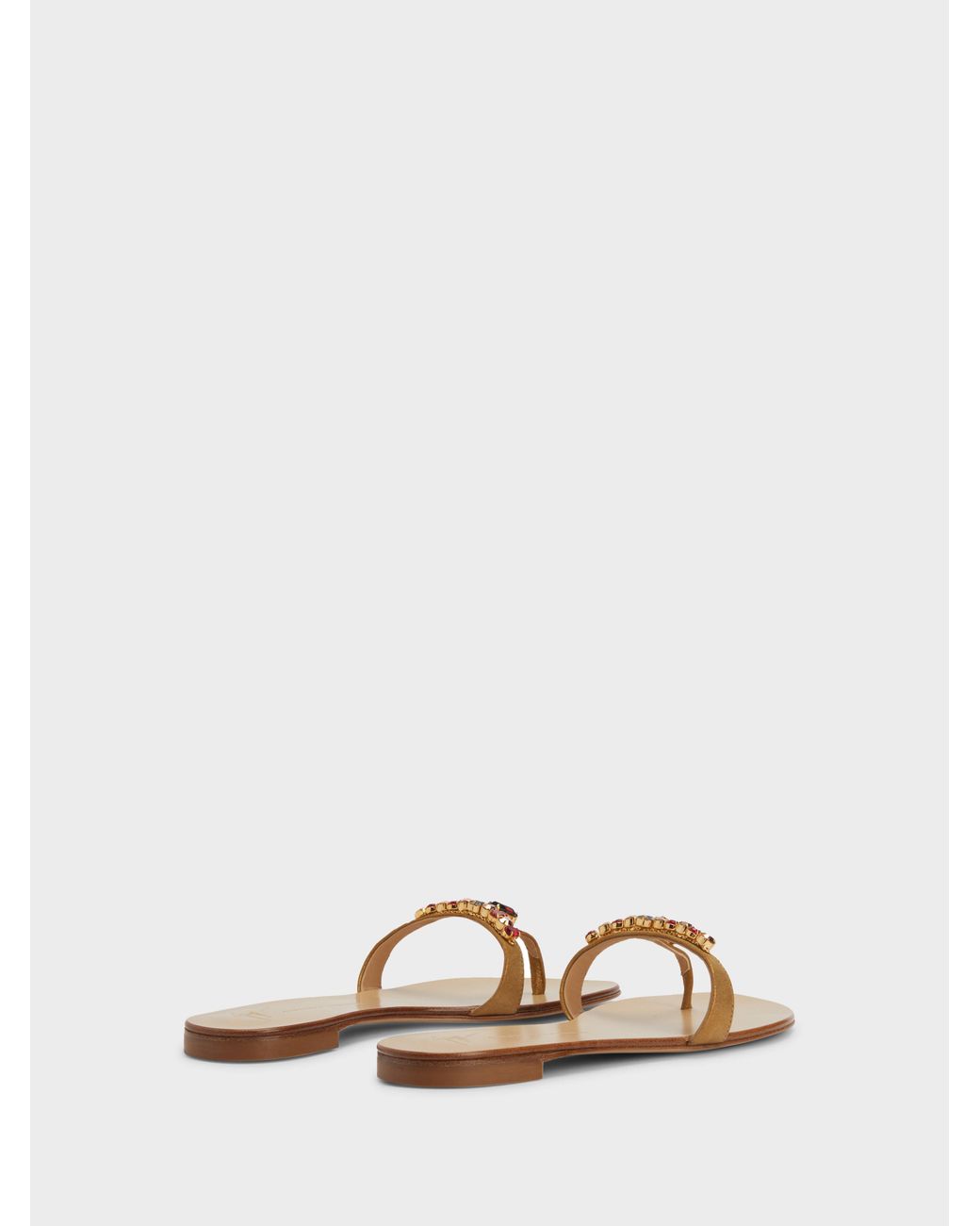 Giuseppe Zanotti Natural Katisha Flat Sandal