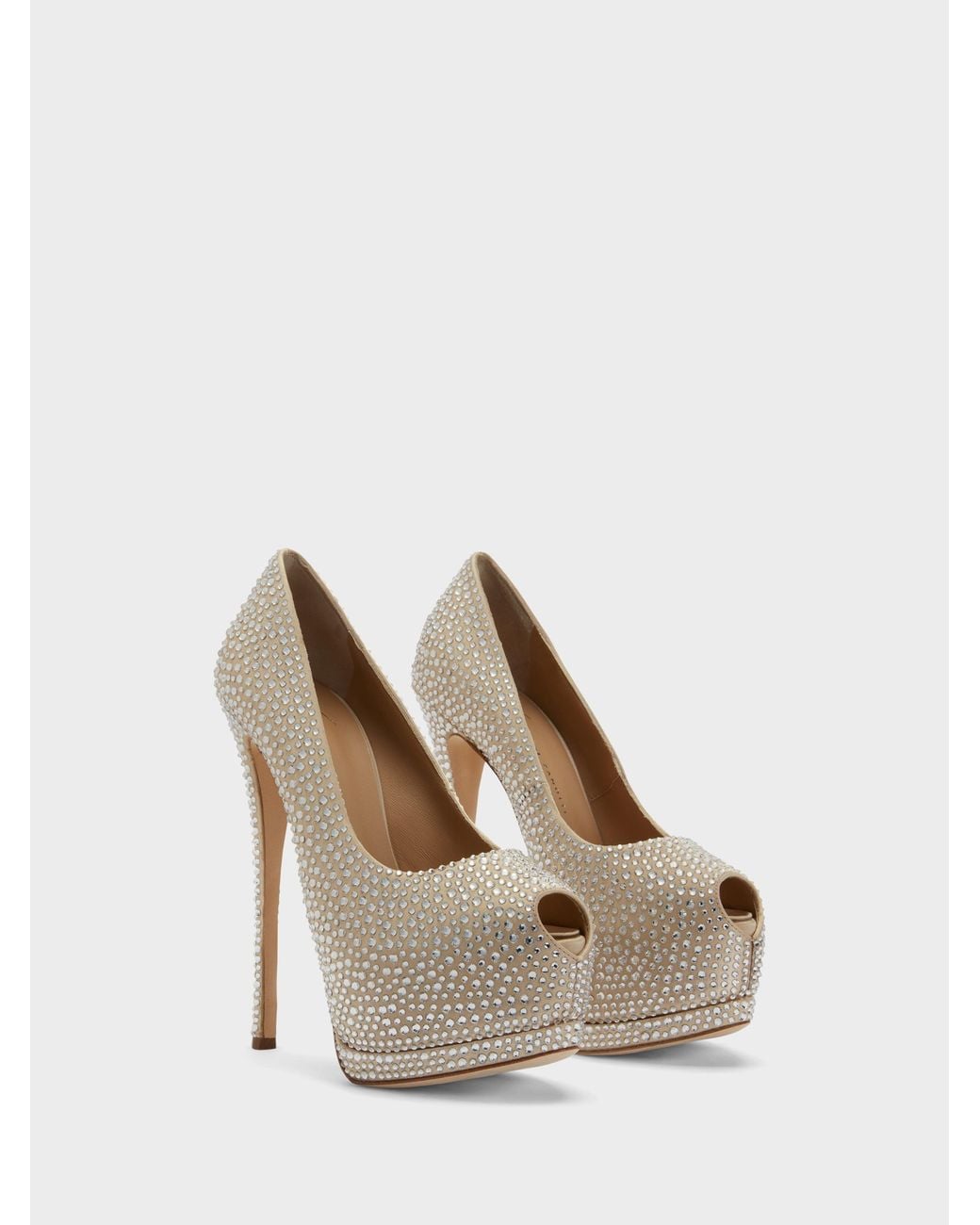 Giuseppe Zanotti White Sharon Open Toe