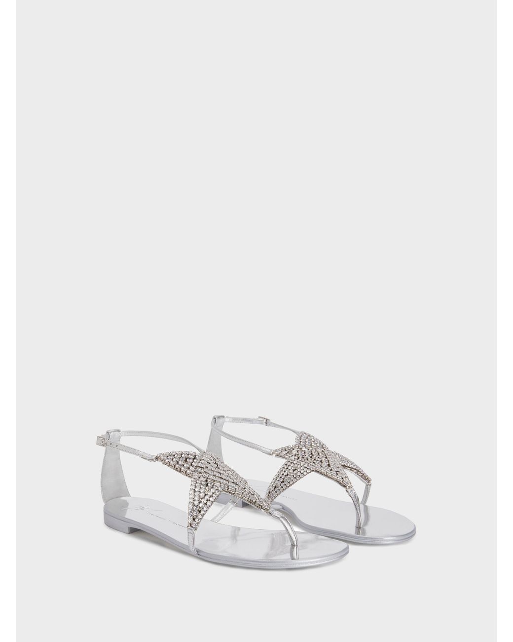 Giuseppe Zanotti Natural Almathea Flat Sandal