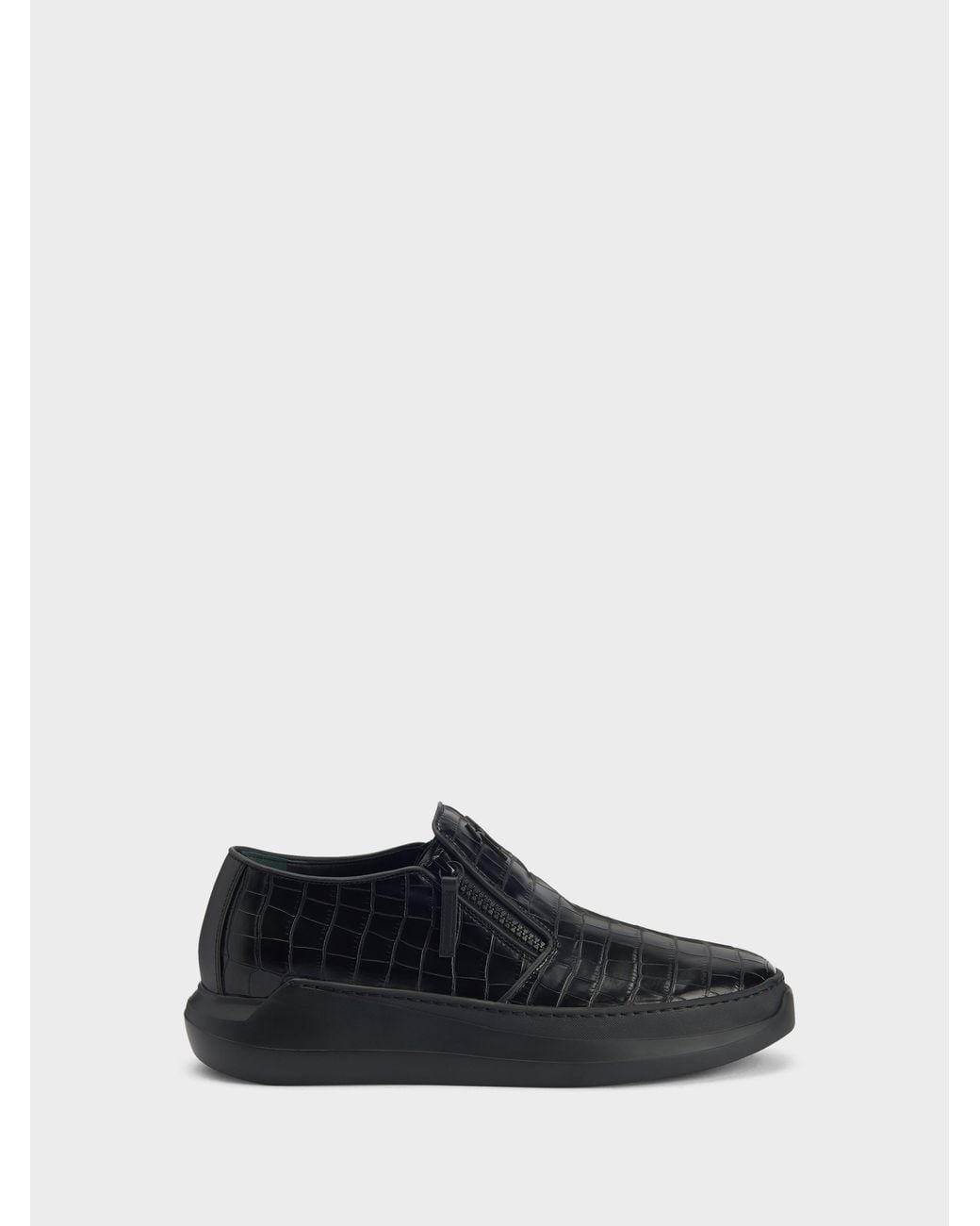 Giuseppe Zanotti White Conley Zip Loafer for men