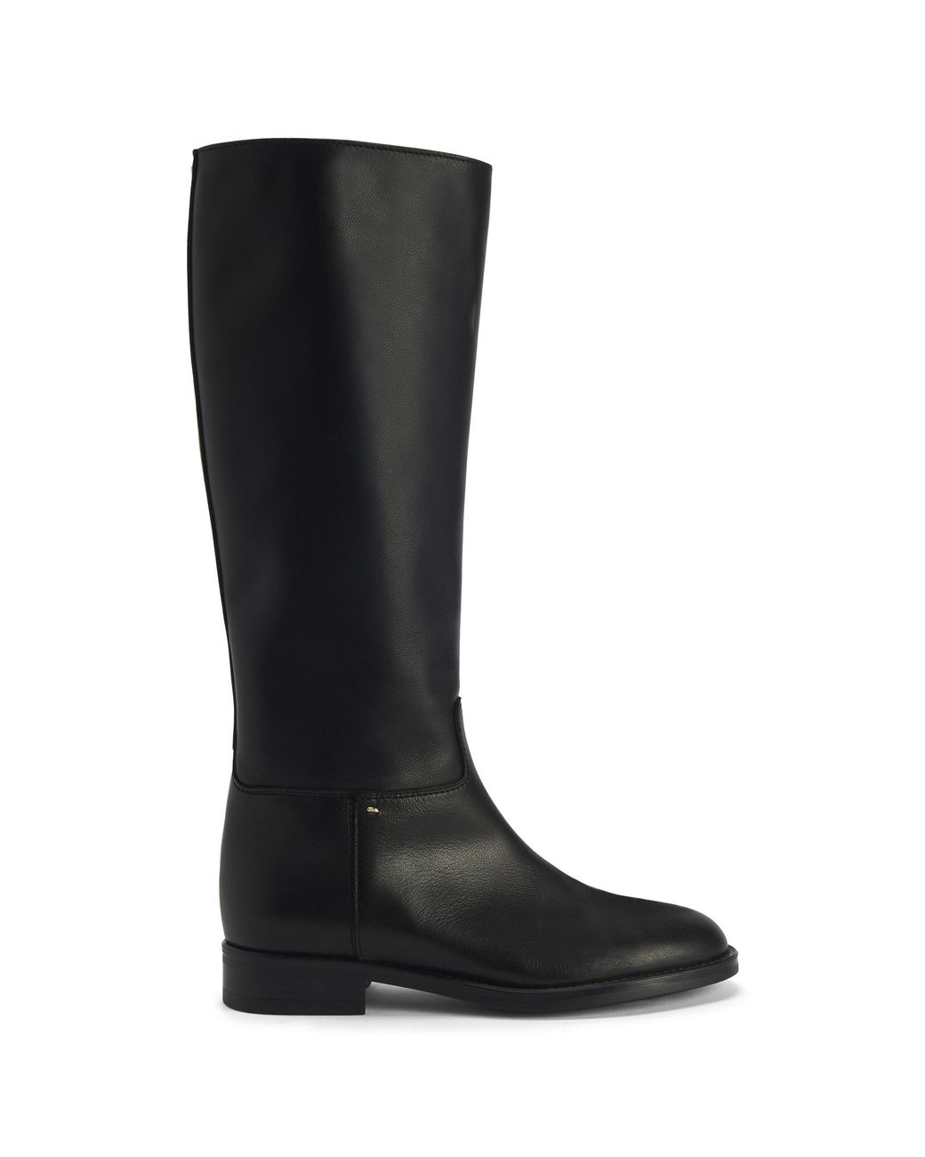 Giuseppe Zanotti Black Nourine Leather Mid-Calf Boots