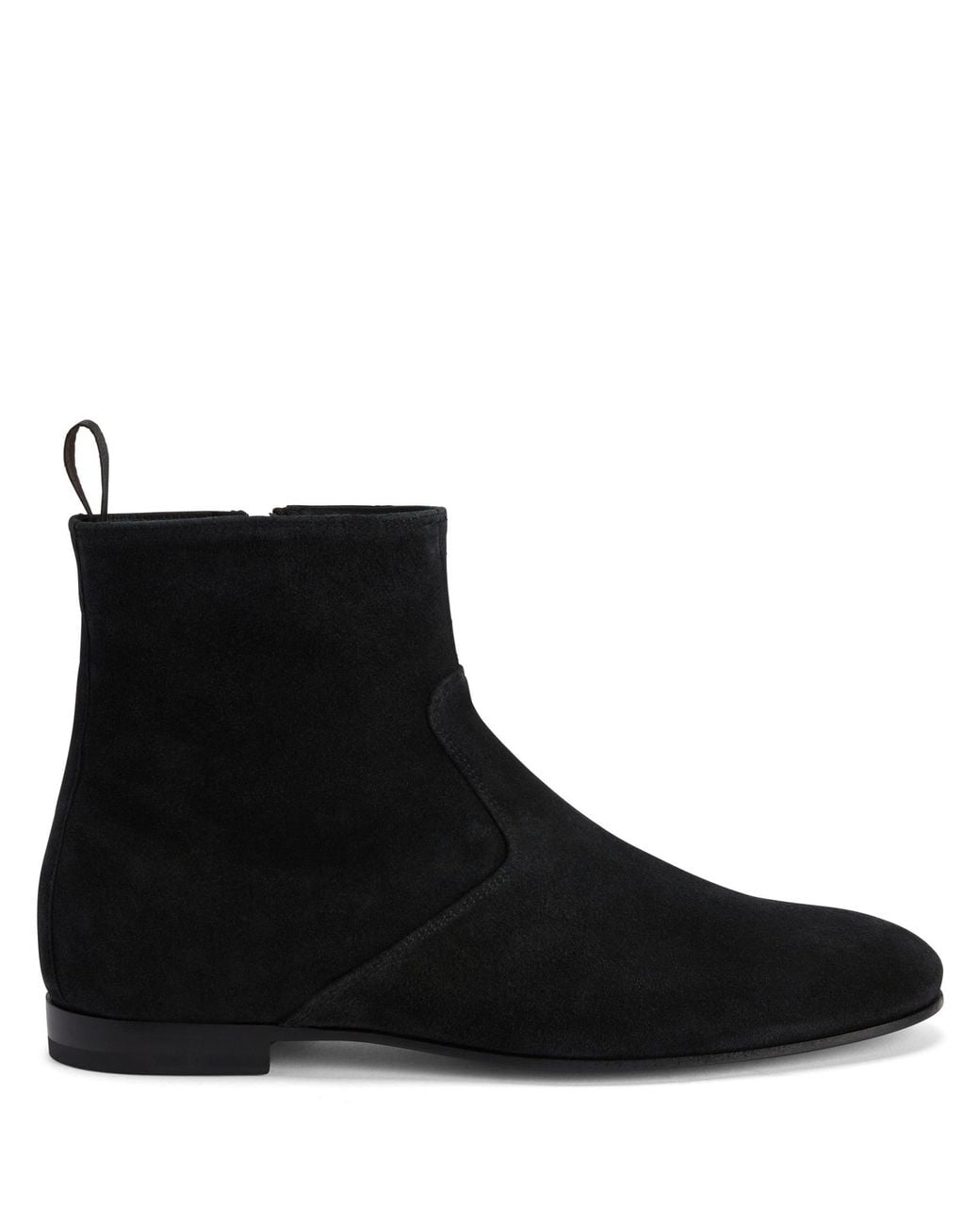 Giuseppe Zanotti Black Velvet-leather Boots for men