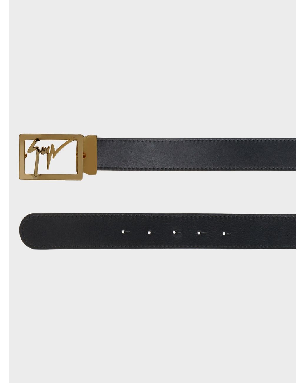 Giuseppe Zanotti Black Linum Belt for men