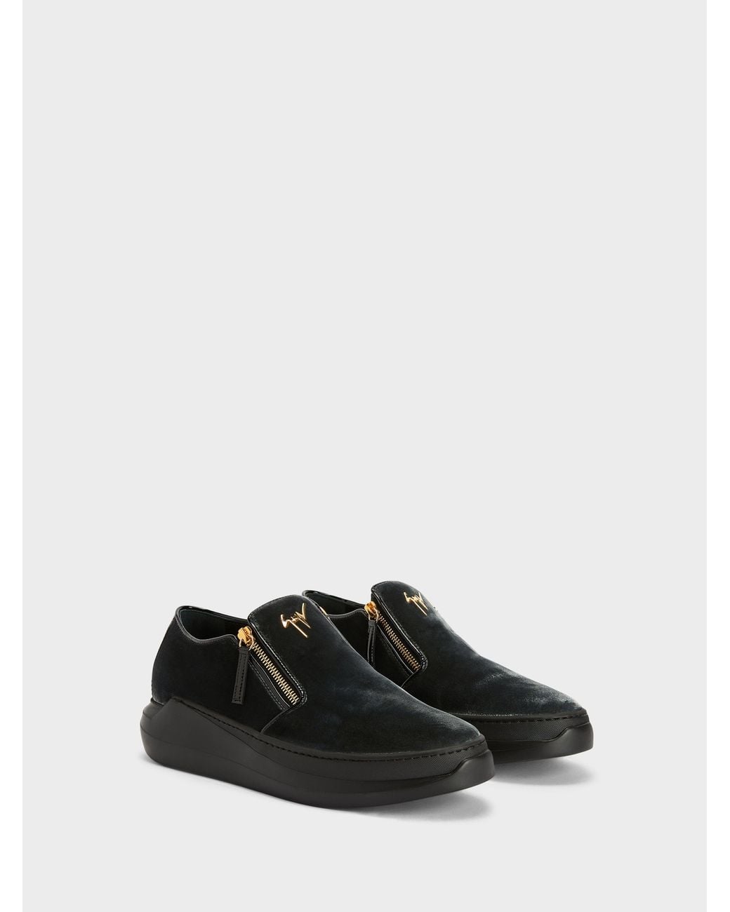 Giuseppe Zanotti White Conley Zip Loafer for men