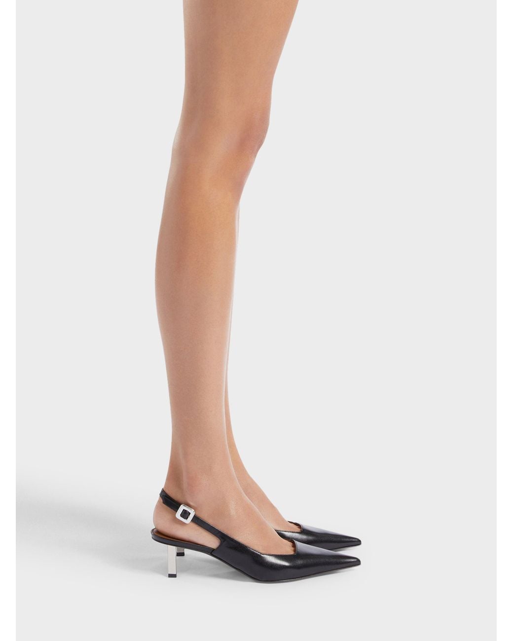 Giuseppe Zanotti White Jadie Slingback 50
