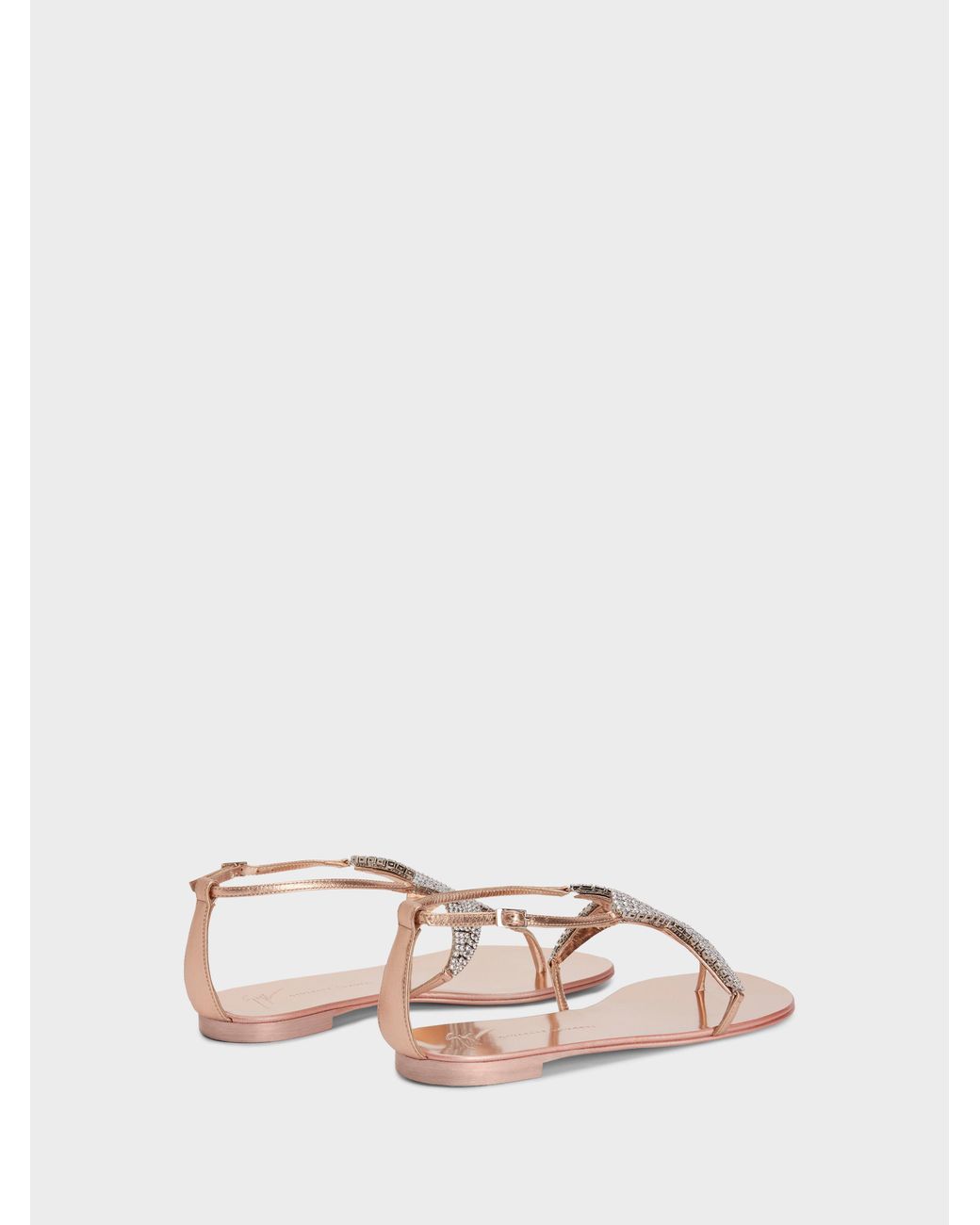 Giuseppe Zanotti Natural Almathea Flat Sandal