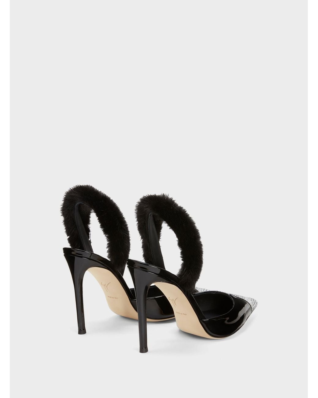 Giuseppe Zanotti White Henriette Strass Slingback 105