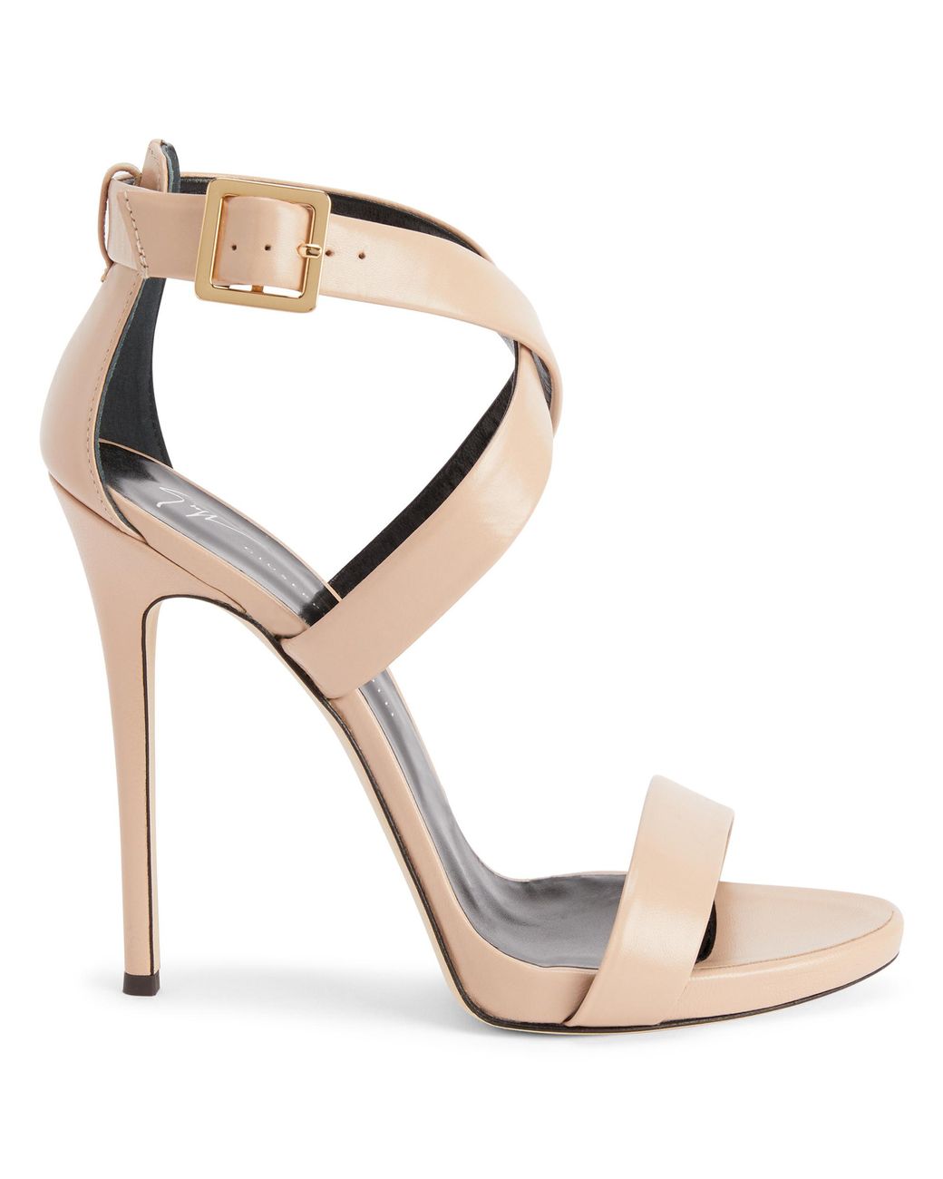 Giuseppe Zanotti Bellis 120mm Leather Stiletto Sandals in Metallic