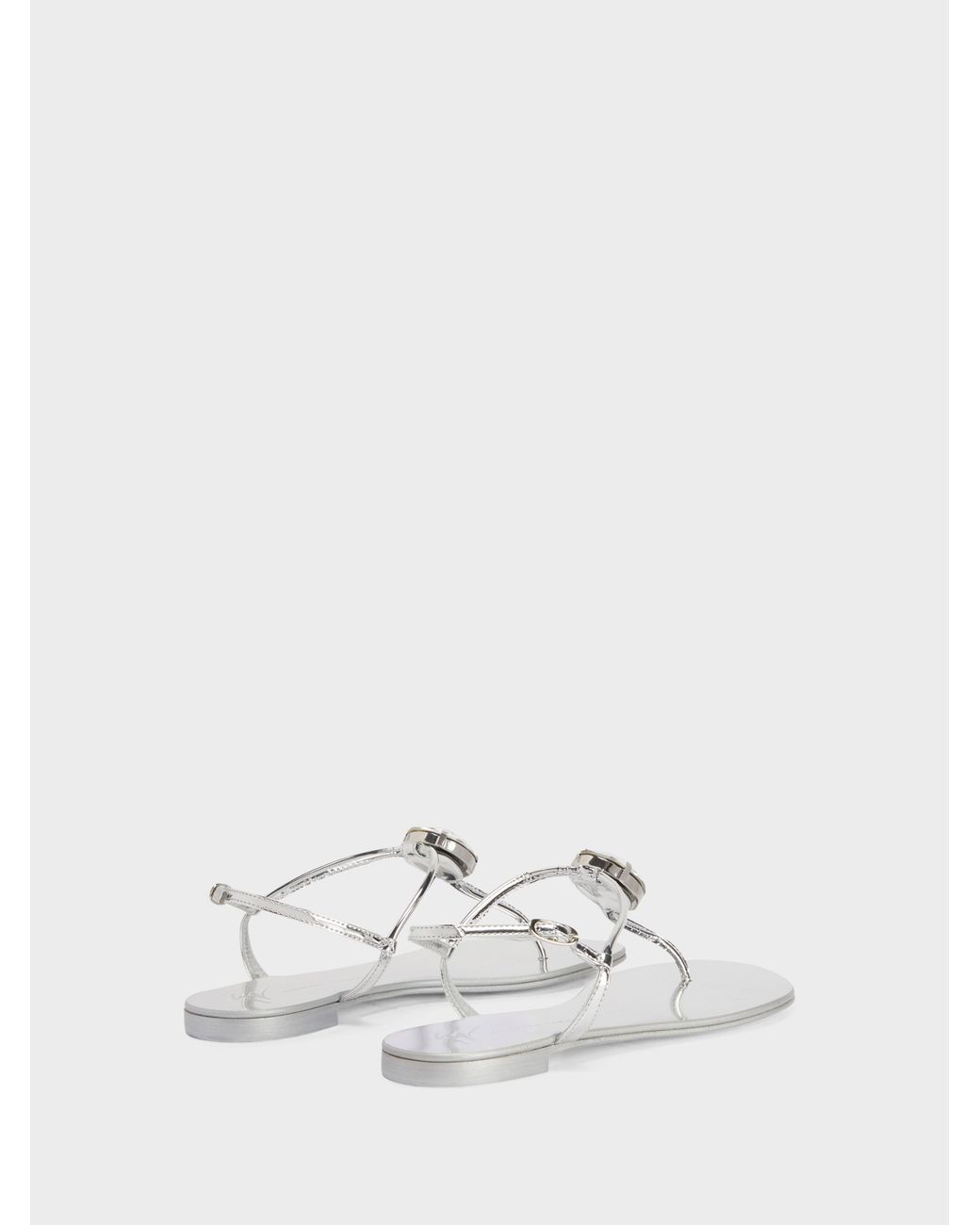 Giuseppe Zanotti Natural Anthonia Flat Sandal