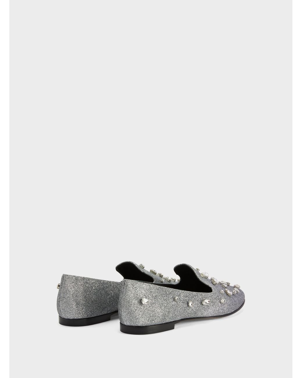 Giuseppe Zanotti White Dalila Bijoux Loafer