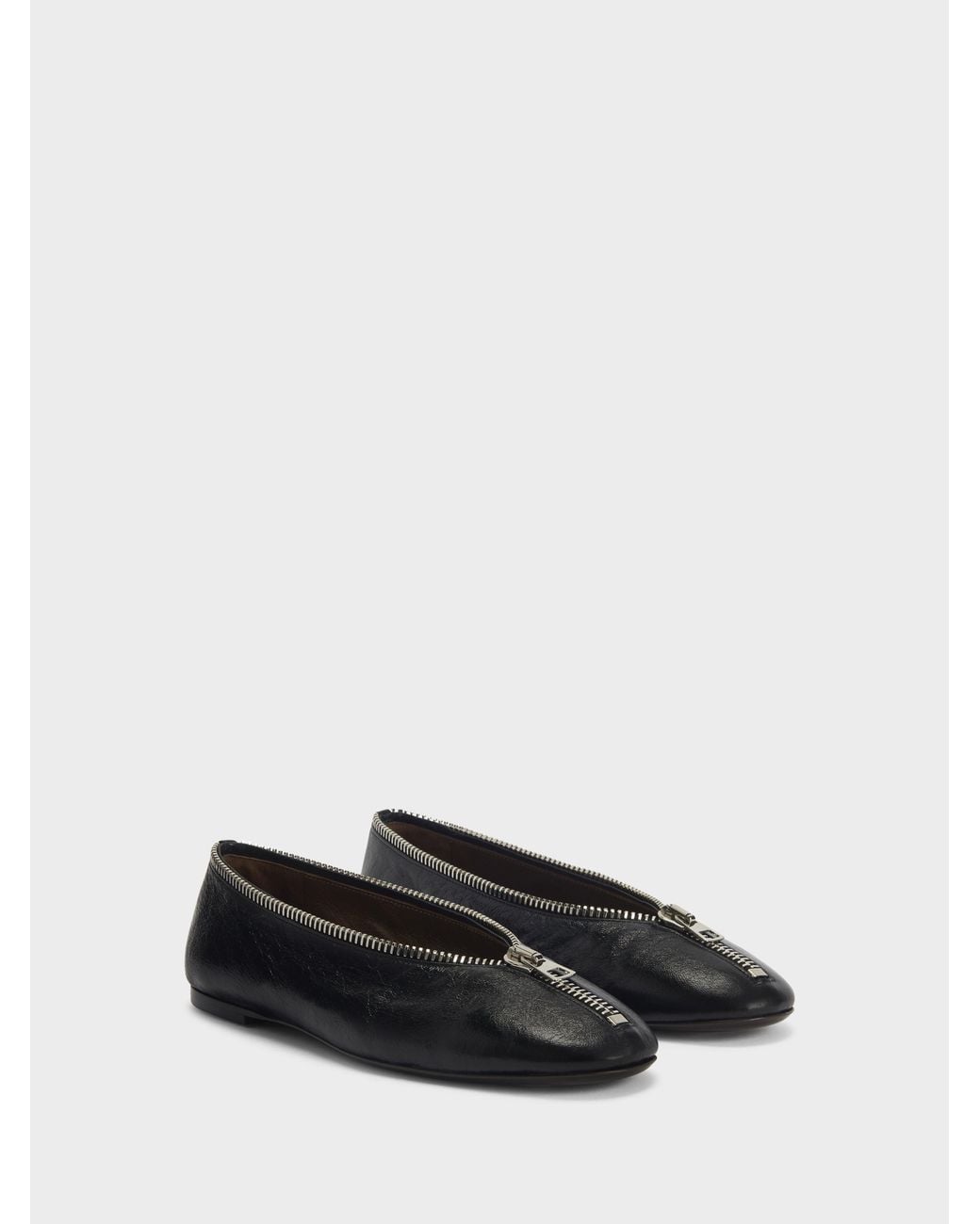 Giuseppe Zanotti White Oraine Flat Ballerina