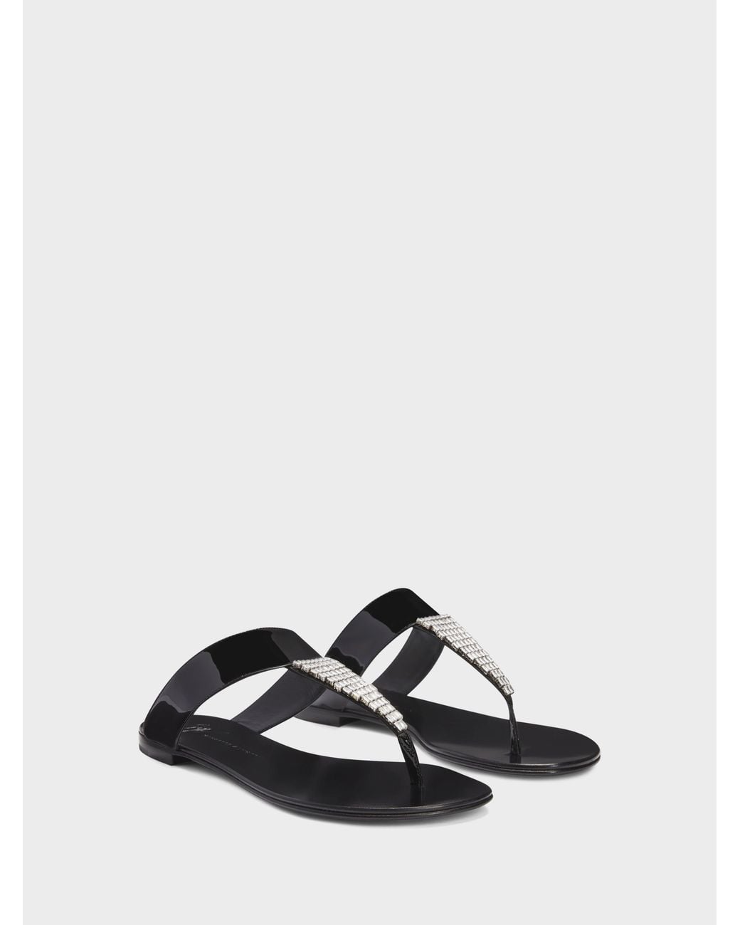 Giuseppe Zanotti Black Cleta Flat Sandal