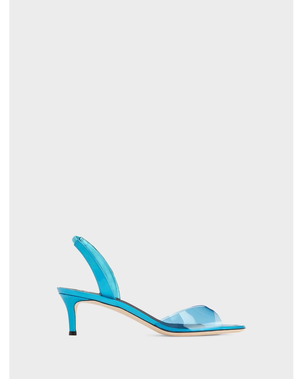 Giuseppe Zanotti Blue Lilibeth Plexy Sandal 50