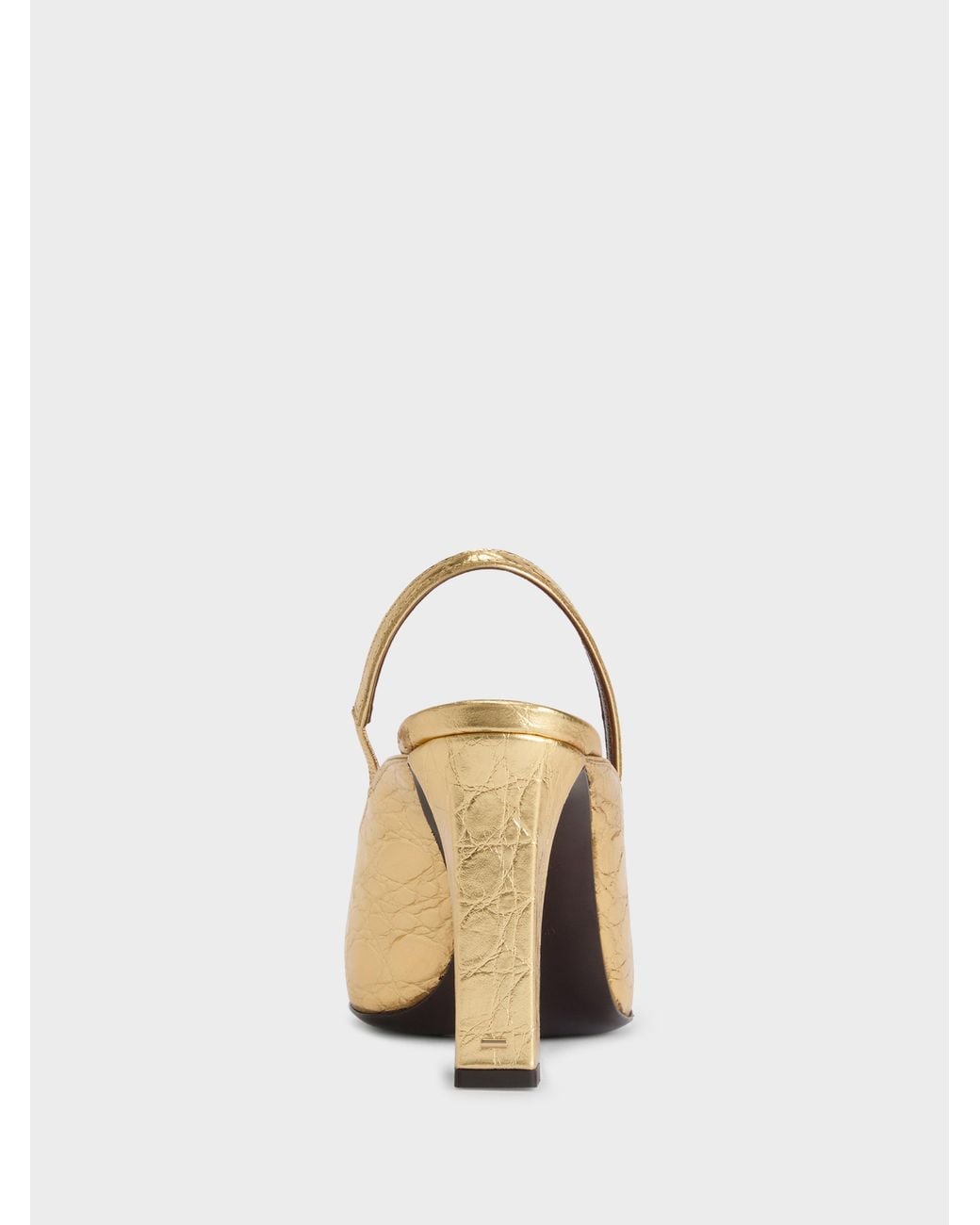 Giuseppe Zanotti Metallic 90Mm Brendha Crocodile-Print Square-Toe