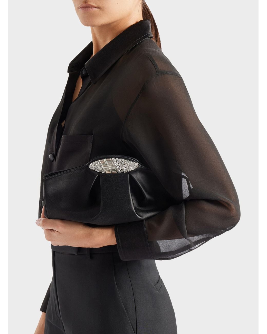Giuseppe Zanotti Black Gz Dumpling Clutch