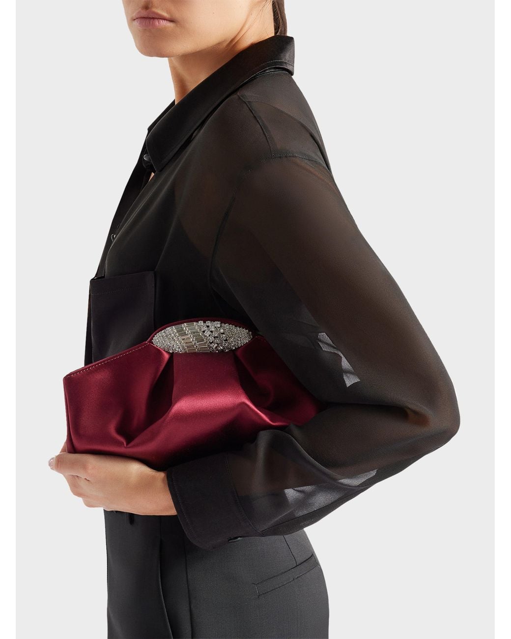Giuseppe Zanotti Red Gz Dumpling Clutch