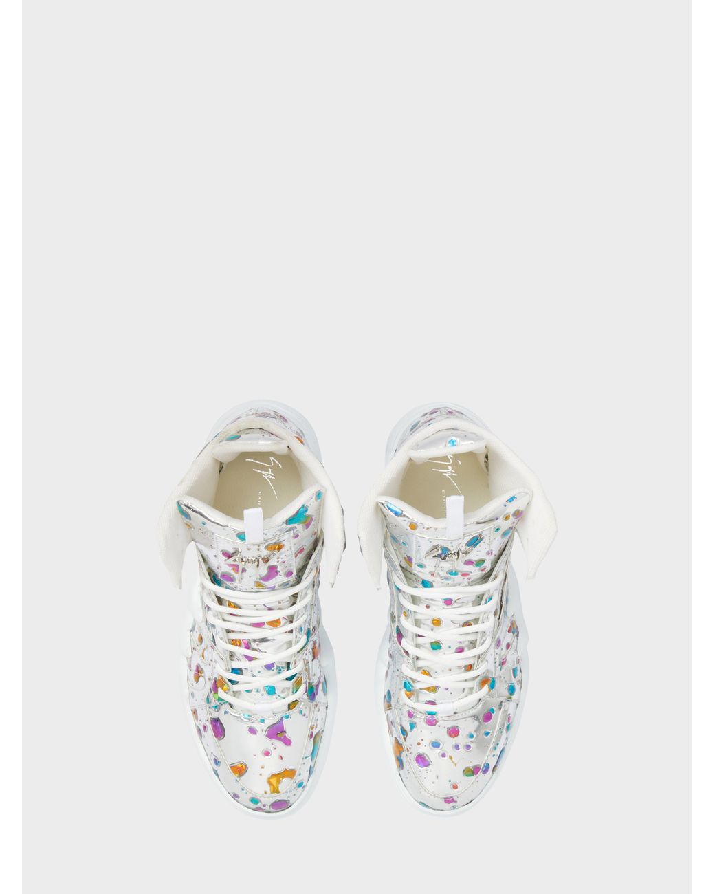 Giuseppe Zanotti White Talon High Top for men
