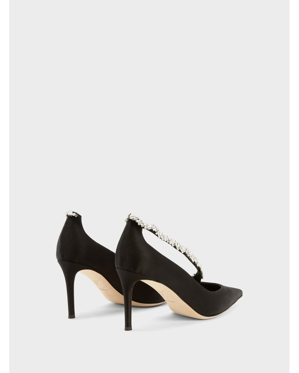 Giuseppe Zanotti White Filipa Crystal Pump 85