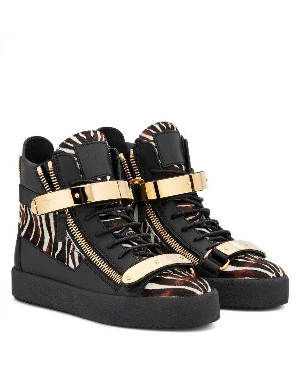 Giuseppe Zanotti Leather Coby Exotic Sneakers in Black - Save 23% - Lyst