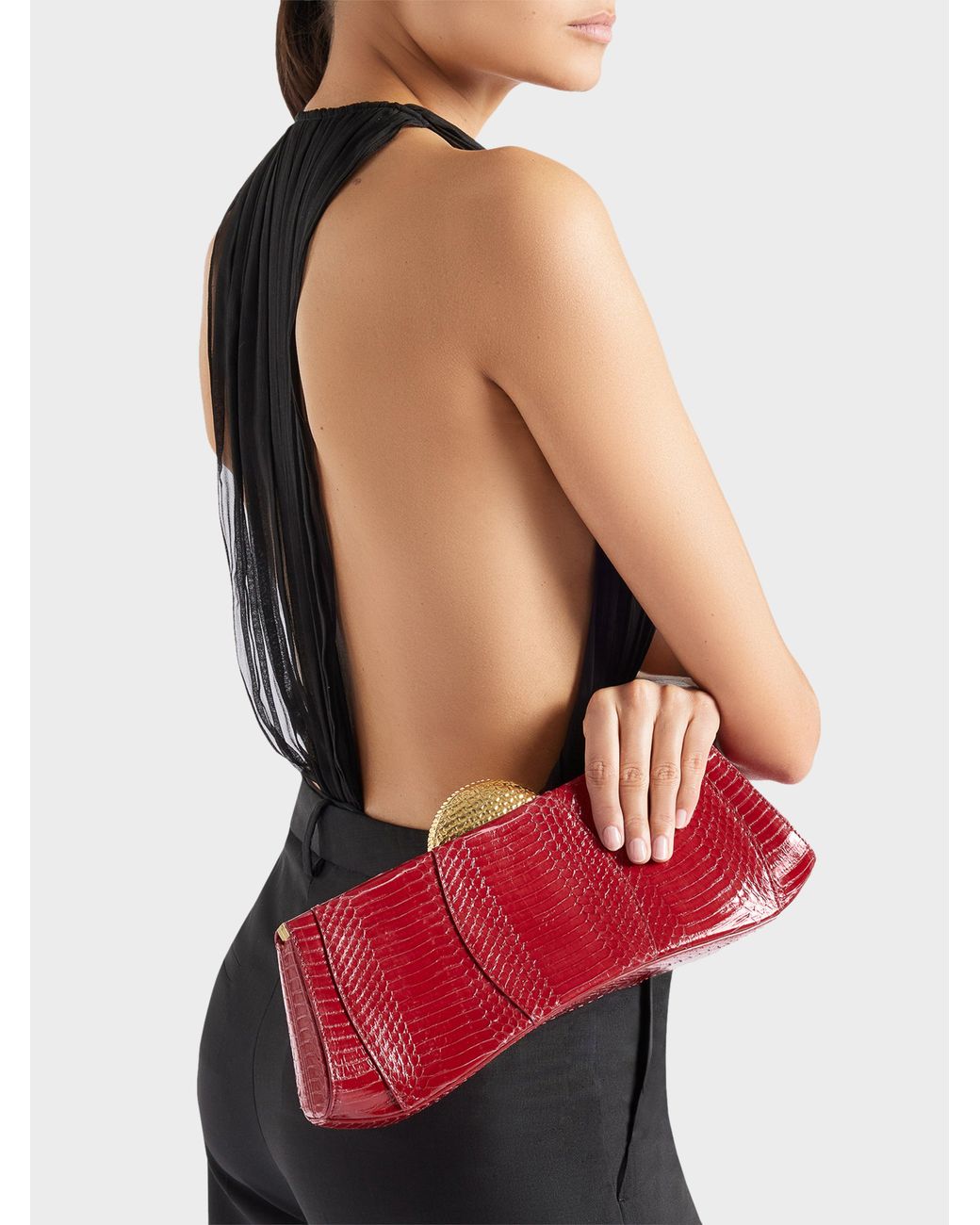 Giuseppe Zanotti Red Eve Bag Clutch
