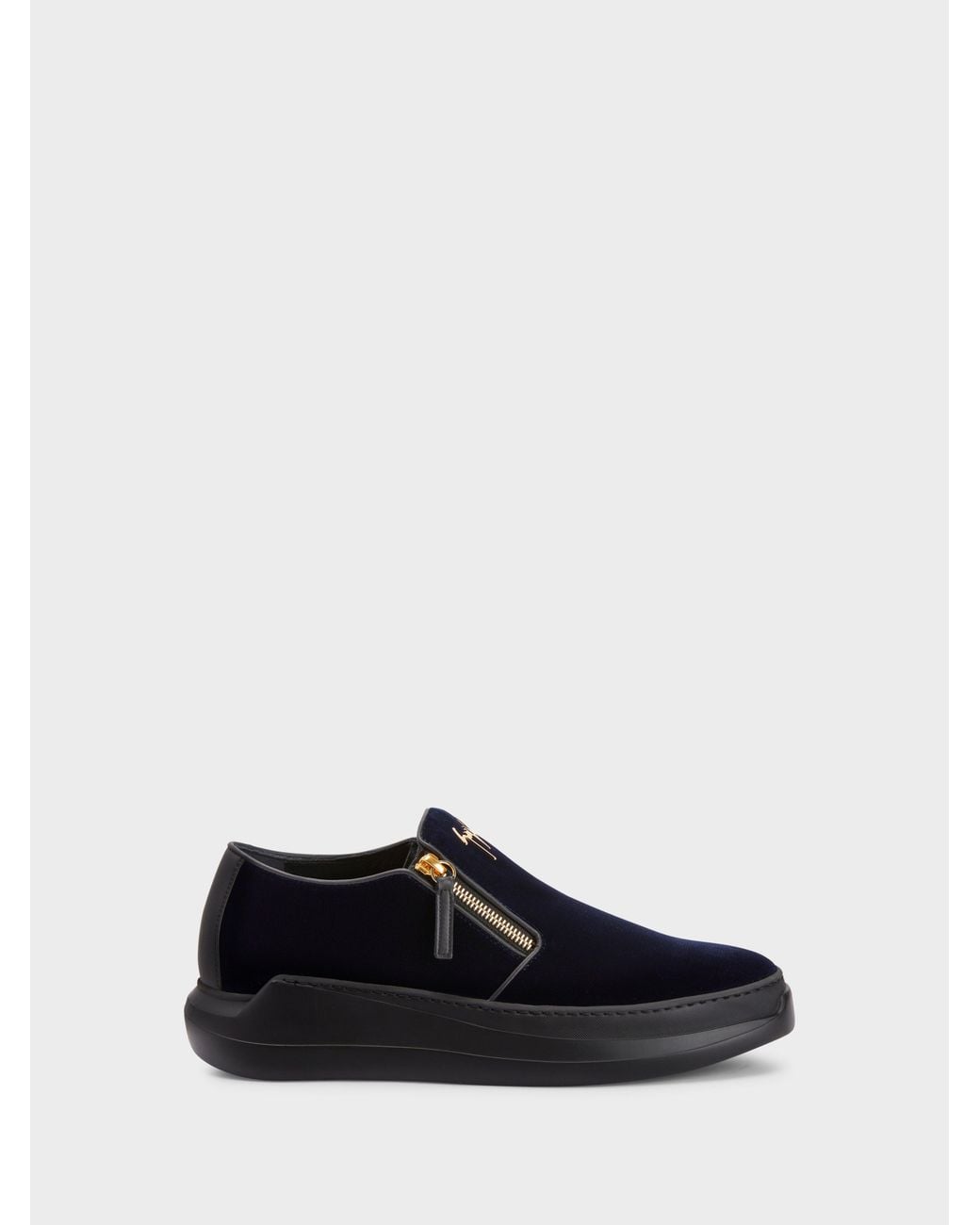Giuseppe Zanotti White Conley Zip Loafer for men
