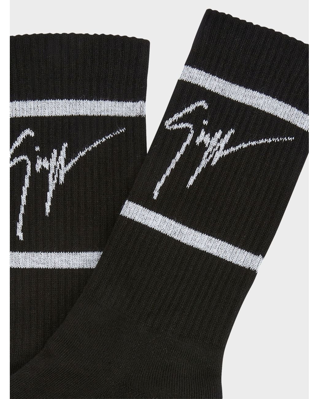 Giuseppe Zanotti Black Gz-Socks for men