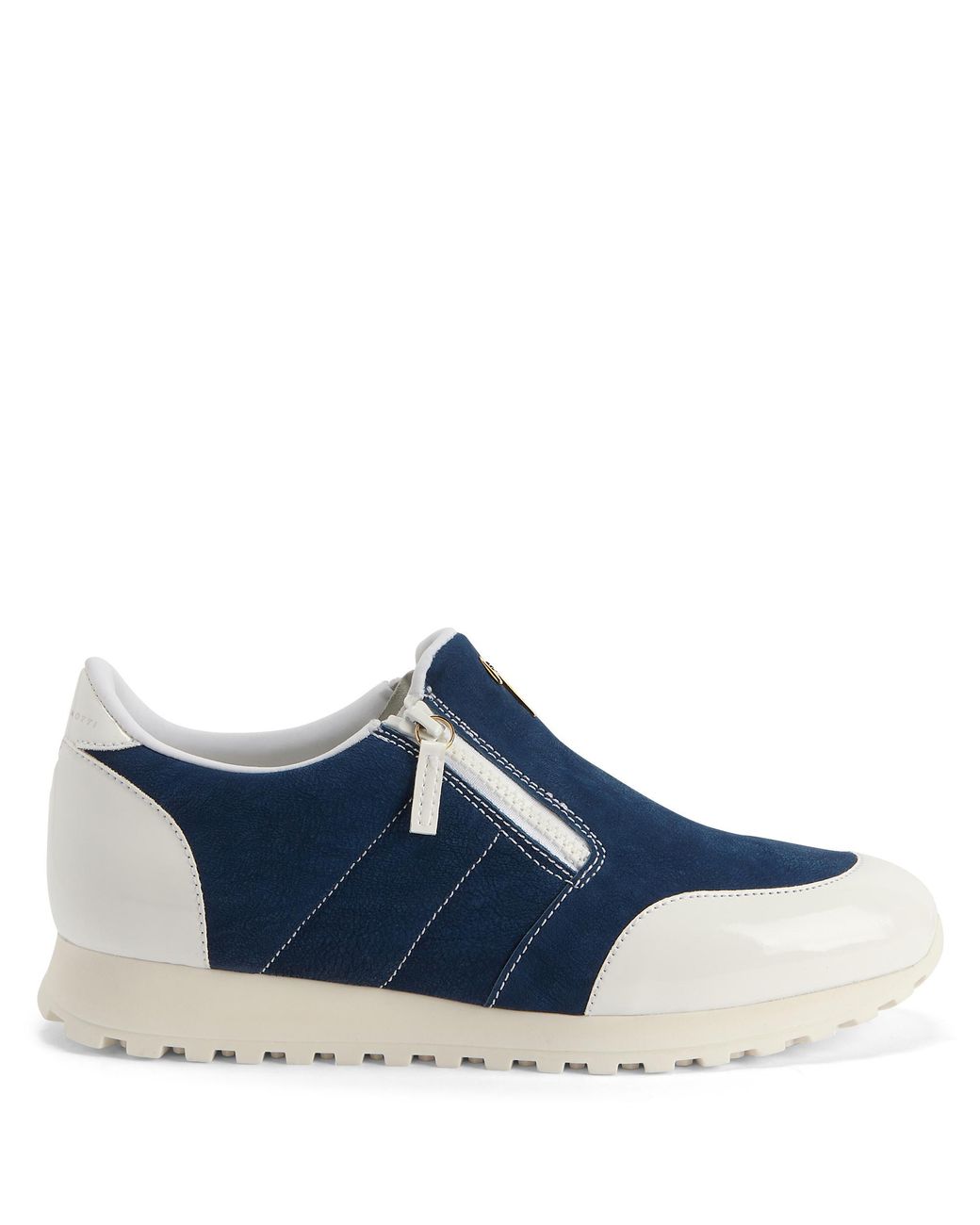 Giuseppe Zanotti Blue Ilde Run Double-Zip Low-Top Sneakers for men