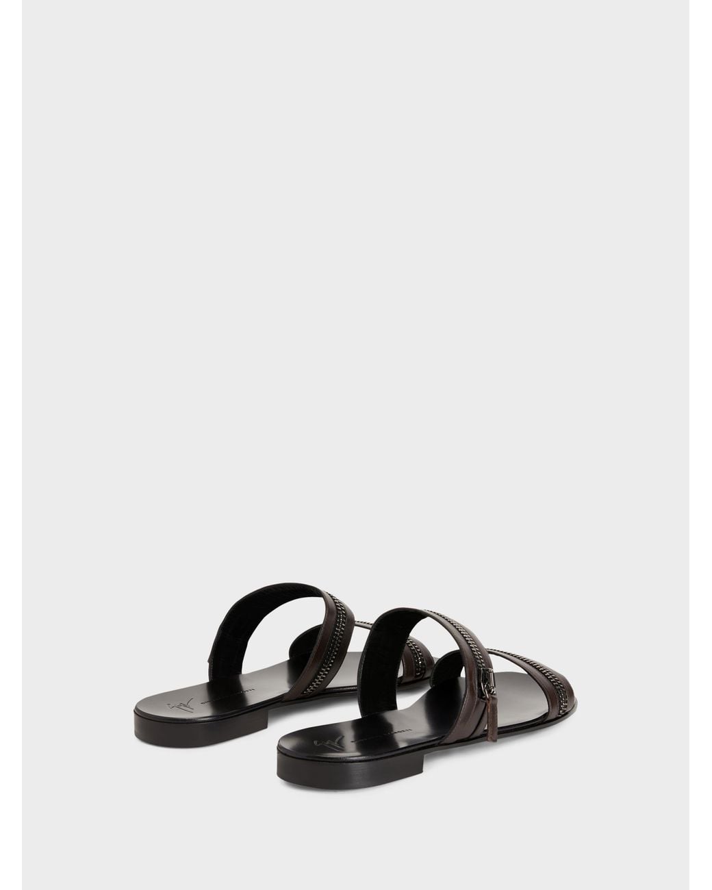 Giuseppe Zanotti White Brad Sandal for men