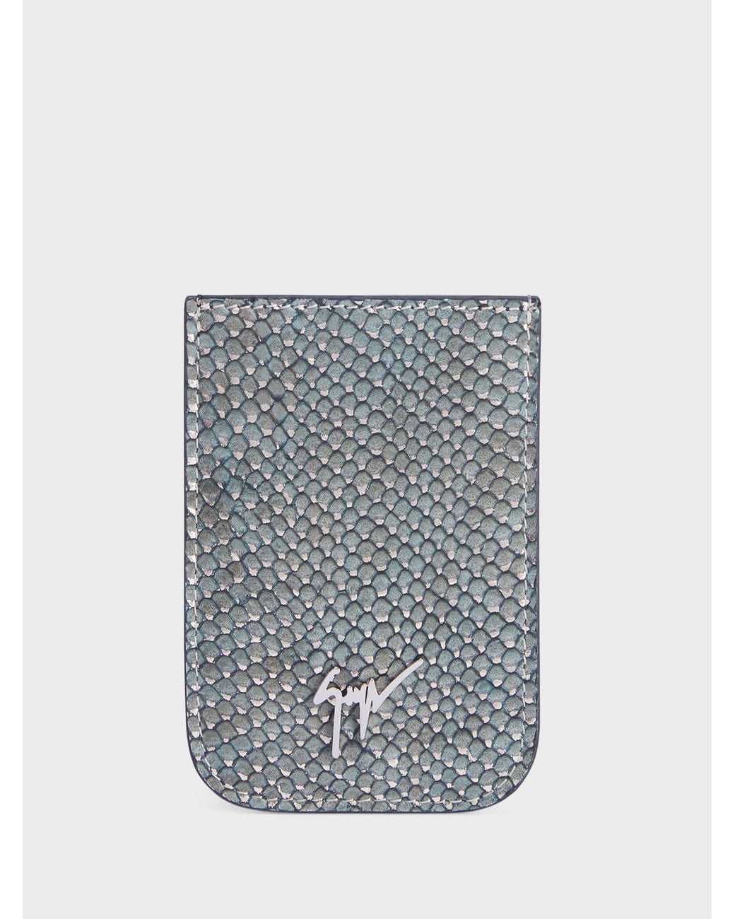 Giuseppe Zanotti Gray Albert Card Holder for men