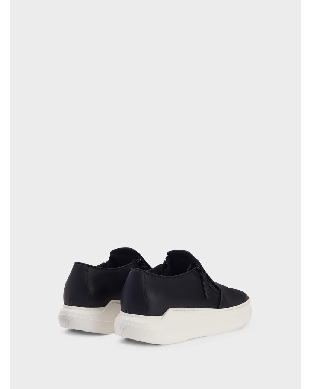 Giuseppe Zanotti White Conley Zip Loafer for men