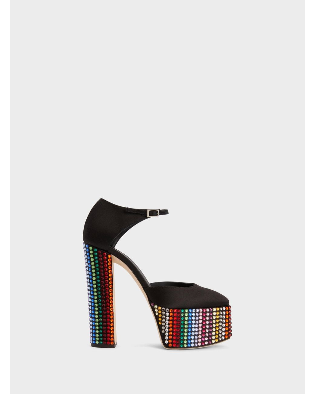 Giuseppe Zanotti White Bebe Strass Pump D'Orsay 150