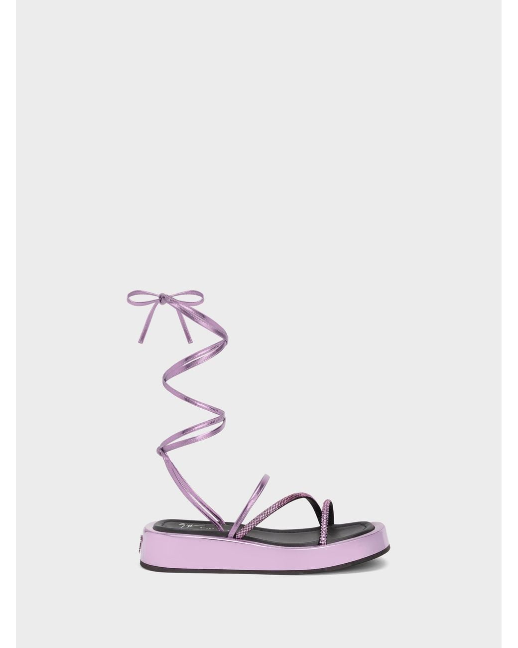 Giuseppe Zanotti Pink Melburne Laces Sandal