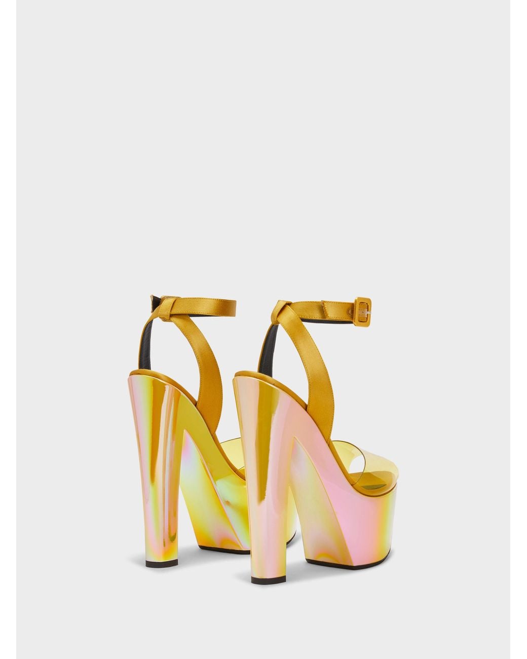 Giuseppe Zanotti Yellow Tarifa Plexi Sandal