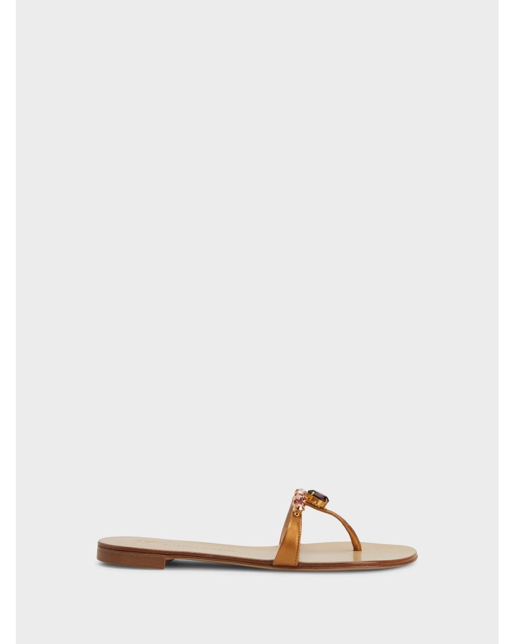 Giuseppe Zanotti Natural Katisha Flat Sandal