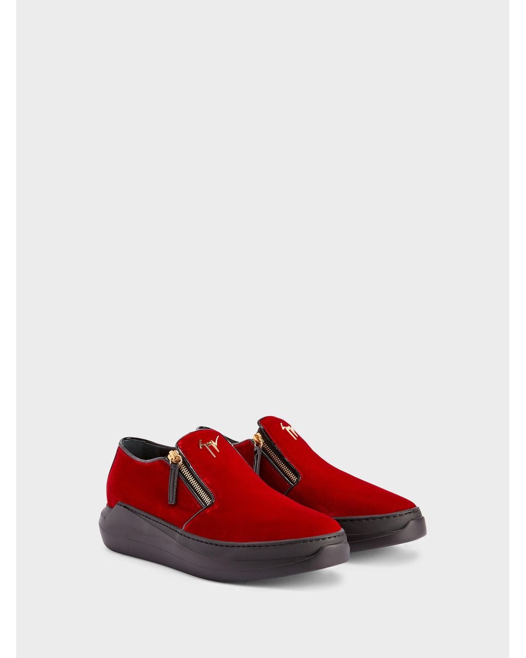 Giuseppe Zanotti Red Conley Zip Loafer for men