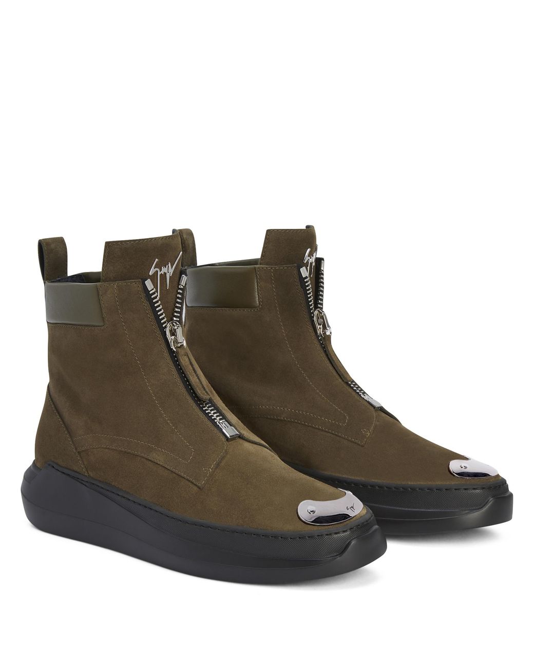 Giuseppe Zanotti Brown Denoel Zip for men