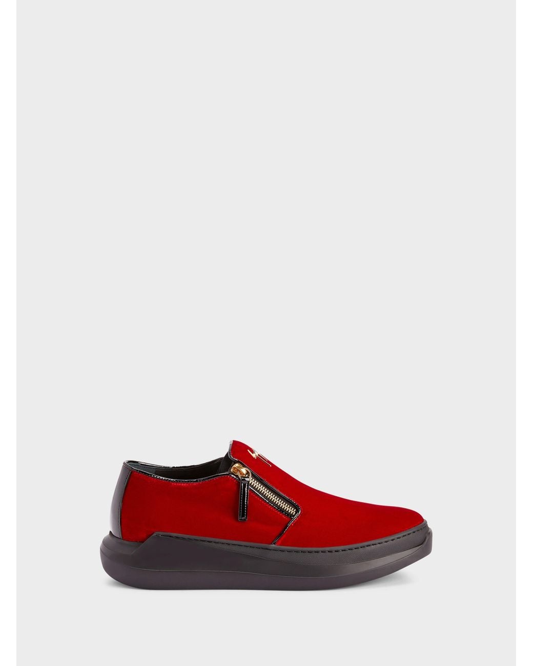 Giuseppe Zanotti Red Conley Zip Loafer for men