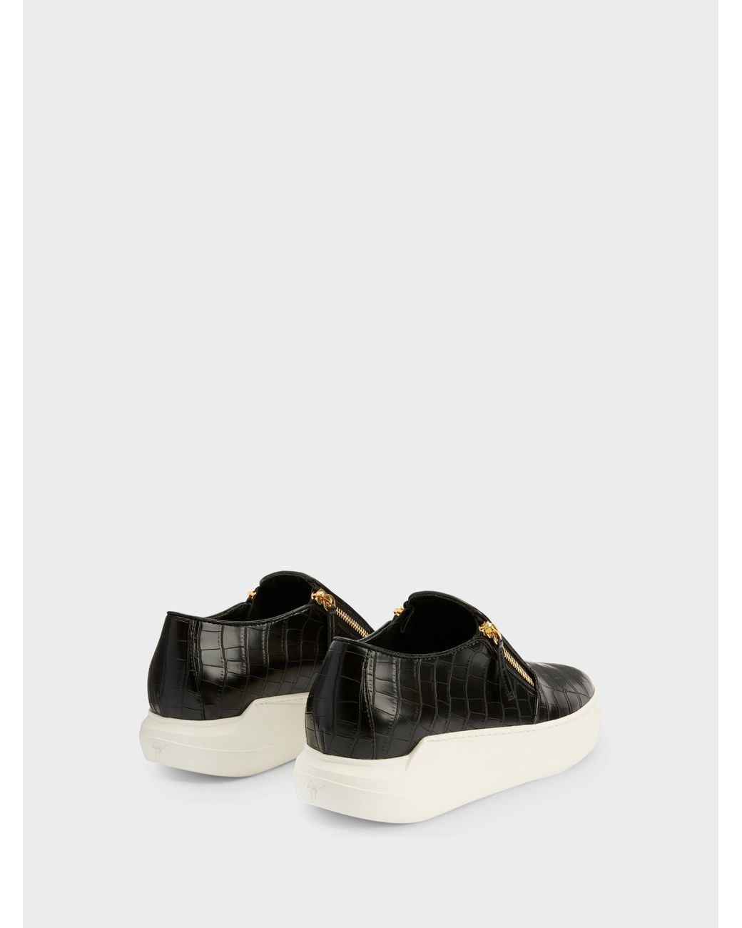 Giuseppe Zanotti White Conley Zip Loafer for men